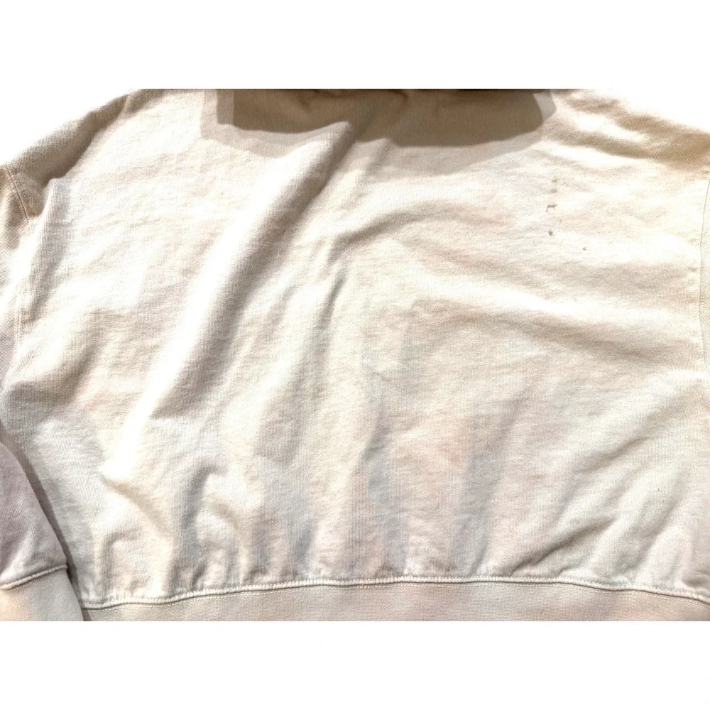 Nike Y2K Hoodie Womens XS Light Beige Pink Oversized Cropped‎ Sweatshirt Swoosh